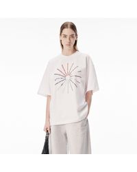 Alexander Wang - Crystal Pinwheel Short Sleeve Tee - Lyst