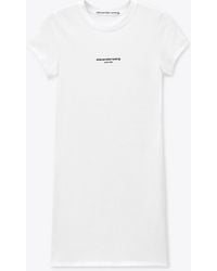Alexander Wang - Logo-Print Mini Dress - Lyst