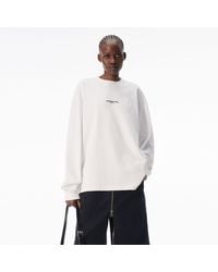 Alexander Wang - Logo Print Long Sleeve Tee - Lyst