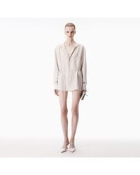 Alexander Wang - Ruched Waist Hoodie Dress - Lyst
