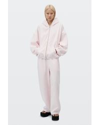 Alexander Wang - Logo Print Mid-Rise Oversized Sweatpant - Lyst