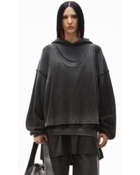 Alexander Wang - Oversize Triple-layer Unisex Hoodie In Cotton - Lyst