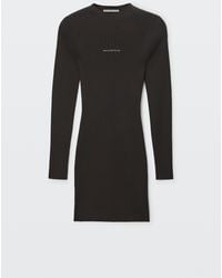 Alexander Wang - Textured Logo Crewneck Dress - Lyst