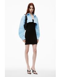 Alexander Wang - Pre-styled Cropped Cami & Button Up Twinset Dress - Lyst