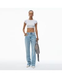Alexander Wang - Ez Mid-Rise Straight-Leg Jeans - Lyst