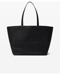 Alexander Wang - Black Leather Punch Tote - Lyst
