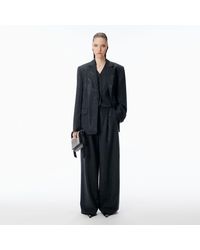 Alexander Wang - Crystal Wool Mohair Tailored Pant - Lyst