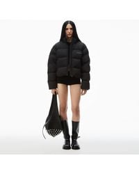 Alexander Wang - Logo Reflective Puffer Coat - Lyst