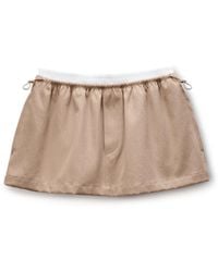 Alexander Wang - Mid-Rise Mini Logo Elastic Skirt - Lyst
