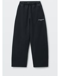 Alexander Wang - Logo Print Mid-Rise Relaxed Sweatpant - Lyst