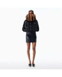 Alexander Wang - Low-Rise Miniskirt Leather - Lyst