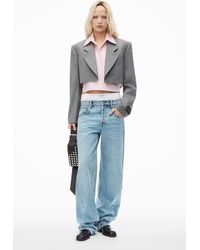 Alexander Wang - Pre-styled Cropped Blazer With Dickie - Lyst