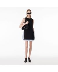 Alexander Wang - Shift Mini Dress With Zip Side Panels - Lyst