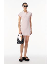 Alexander Wang - Crystal Hotfix Polo Dress - Lyst