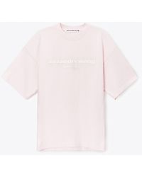Alexander Wang - Puff Logo Oversized Tee - Lyst