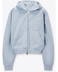 Alexander Wang - Crystal Hotfix Zip-Up Hoodie - Lyst