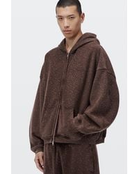 Alexander Wang - Crystal Hotfix Oversized Zip-Up Hoodie - Lyst