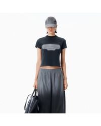 Alexander Wang - Reflective Halo Print Logo Tee - Lyst