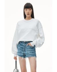 Alexander Wang - Pullover With Hand Crochet Logo - Lyst