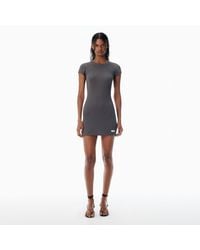 Alexander Wang - Short-Sleeve Loungewear Minidress - Lyst