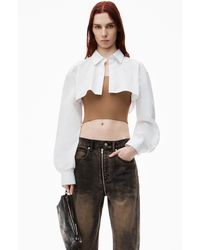 Alexander Wang - Pre-styled Cropped Cami & Button Up Twinset - Lyst