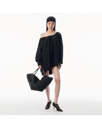 Alexander Wang - Bungee Scoop Neck Mini Shirt Dress - Lyst