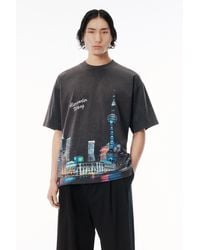 Alexander Wang - Shanghai Skyline Crystal Hotfix T-shirt - Lyst