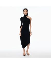 Alexander Wang - Draped Midi Dress - Lyst
