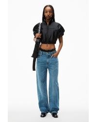 Alexander Wang - Mid-rise Jeans With Pre-styled Logo Brief - Lyst