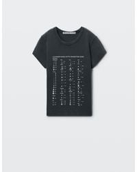 Alexander Wang - Crystal Hotfix Graphic Fitted Tee - Lyst