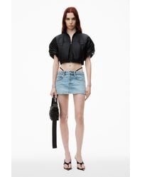 Alexander Wang - Mini Skirt With Pre-styled Logo Thong - Lyst