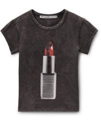 Alexander Wang - Lipstick Baby Tee - Lyst