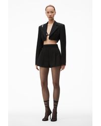 Alexander Wang - High Waisted Tailored Short In Wool Tailoring - Lyst