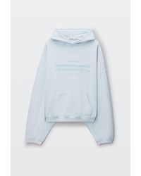 Alexander Wang - Mirror Logo Oversized Hoodie - Lyst