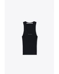 Alexander Wang - Jacquard Logo Racer Tank - Lyst