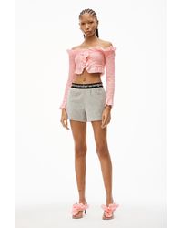 Alexander Wang Logo Elastic Bike Short 