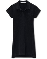 Alexander Wang - Crystal Hotfix Polo Dress - Lyst