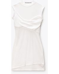 Alexander Wang - Sleeveless Layered Twisted Bust Mini Dress - Lyst