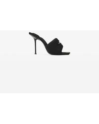 Alexander Wang - Julie Slash Knit Mule Sandal 105Mm - Lyst