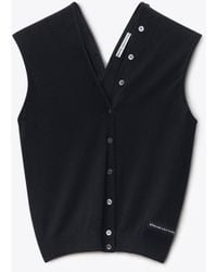 Alexander Wang - Continuous Placket Tank Top Cardigan - Lyst