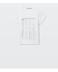 Alexander Wang - Crystal Hotfix Graphic Fitted Tee - Lyst