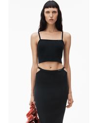 Alexander Wang - Cami Top In Wide Cotton Rib - Lyst