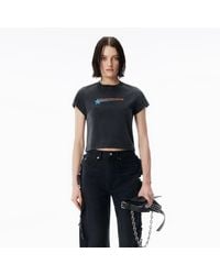 Alexander Wang - Crystal Hotfix Star Jersey Tee - Lyst