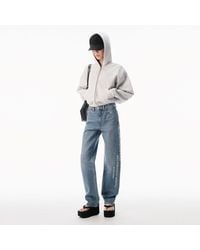 Alexander Wang - Crystal Mirror Logo Ez Jean - Lyst