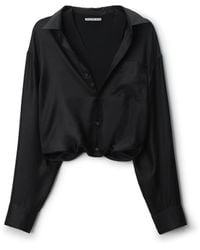 Alexander Wang - Silk Layered Cami Shirt Top - Lyst