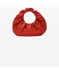 Alexander Wang - Crescent Small Handle Bag In Crackle Patent Leather W/logo - Lyst