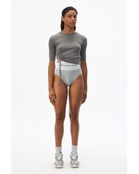 Alexander Wang Logo Elastic Underwear - Gray