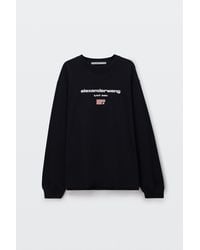 Alexander Wang - Logo Graphic Long Sleeve Tee - Lyst