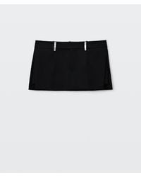Alexander Wang - Crystal Beltloop Mid-Rise Mini Skort - Lyst