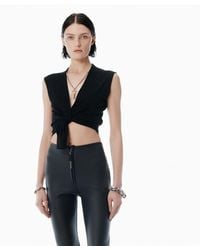 Alexander Wang - Merino Wool Nameplate Top - Lyst